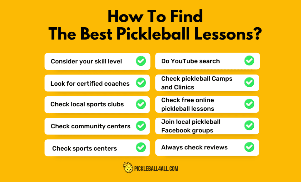 How to Find the Best Pickleball Lessons?