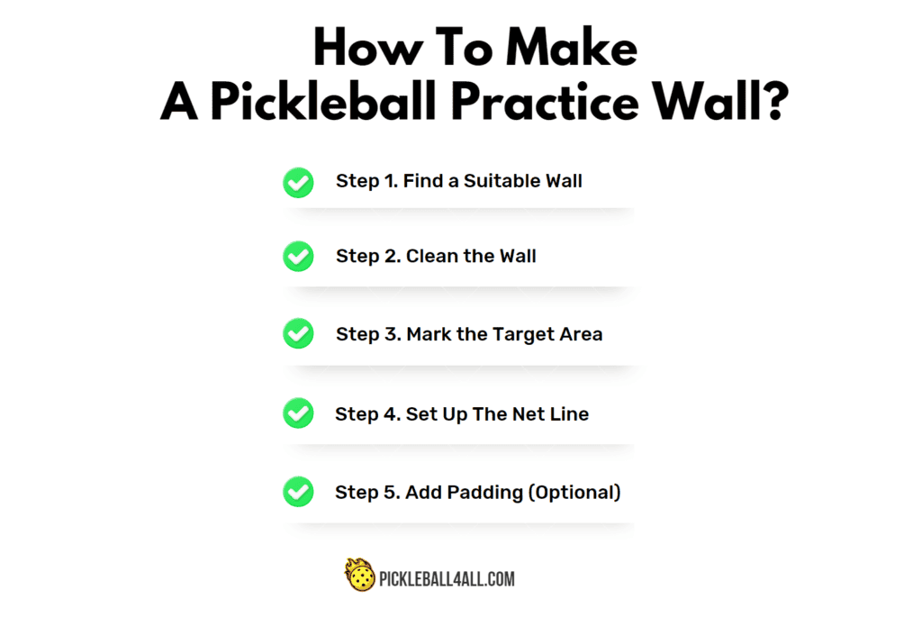 how to make a pickleball practice wall 