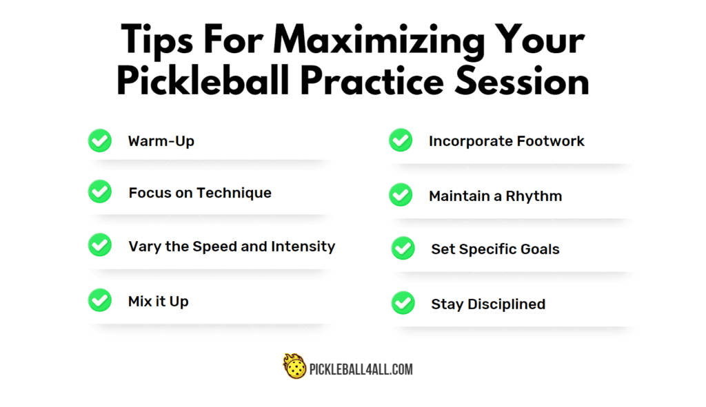 Tips For Maximizing Your Pickleball Practice Session