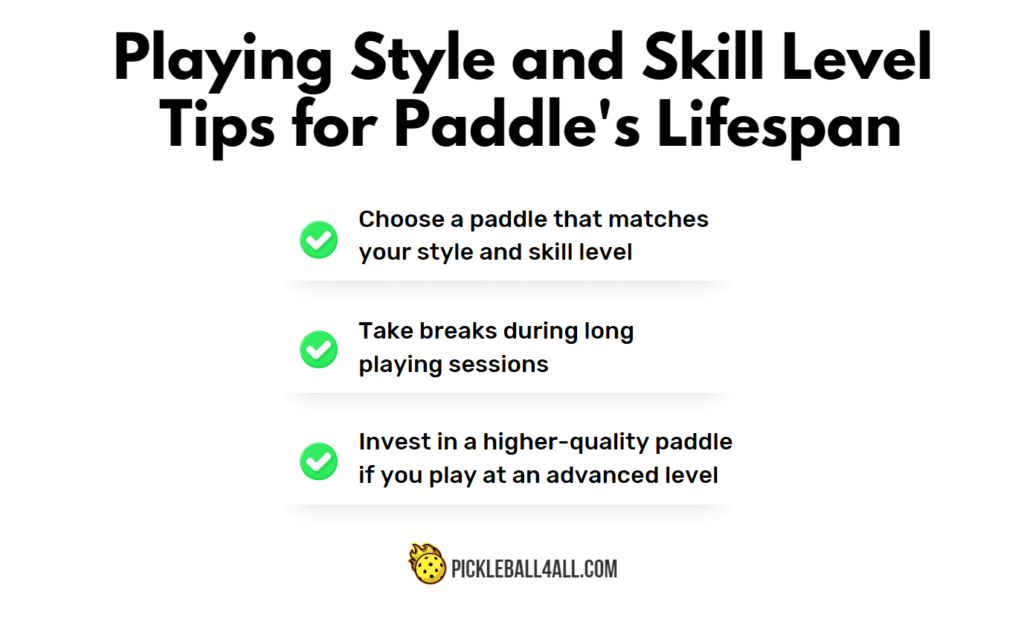 How long does a pickleball paddle last - Playing Style Tips