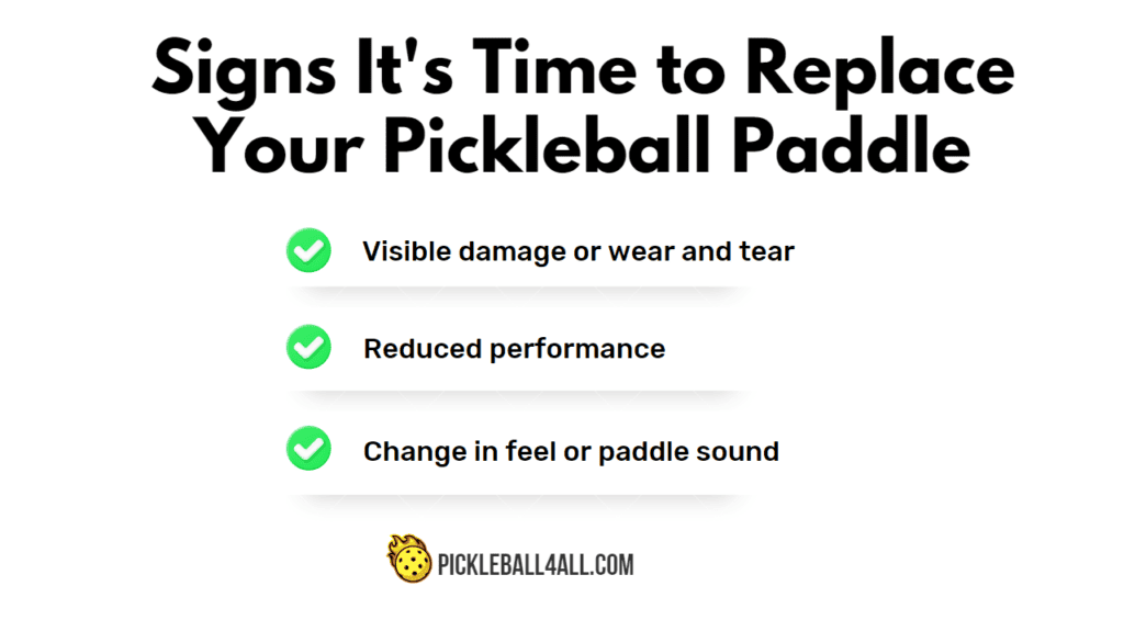 Signs It's Time to Replace Your Pickleball Paddle