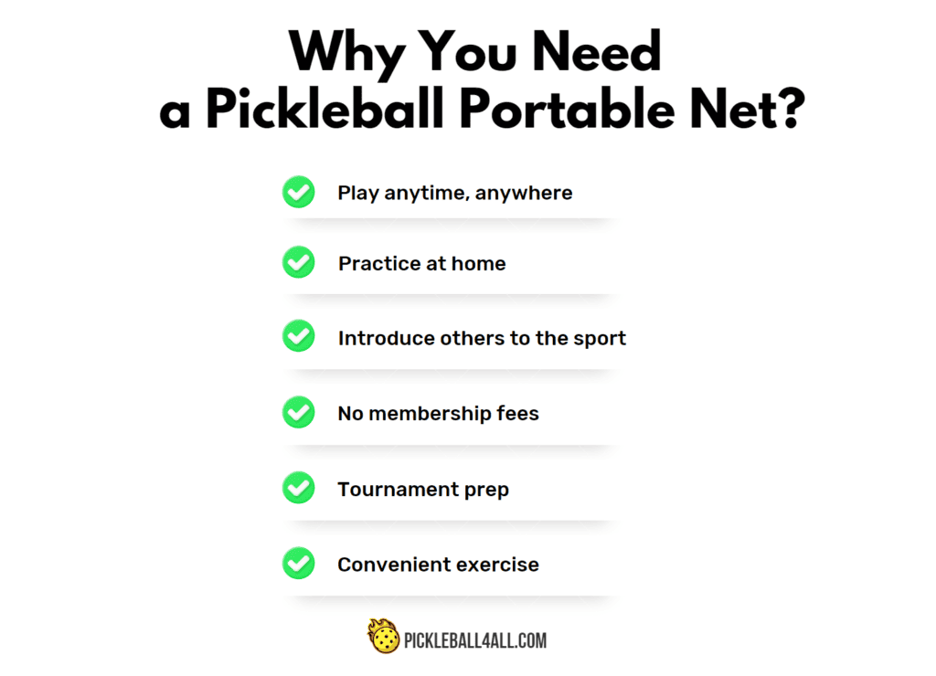 Why You Need a Pickleball Portable Net System?