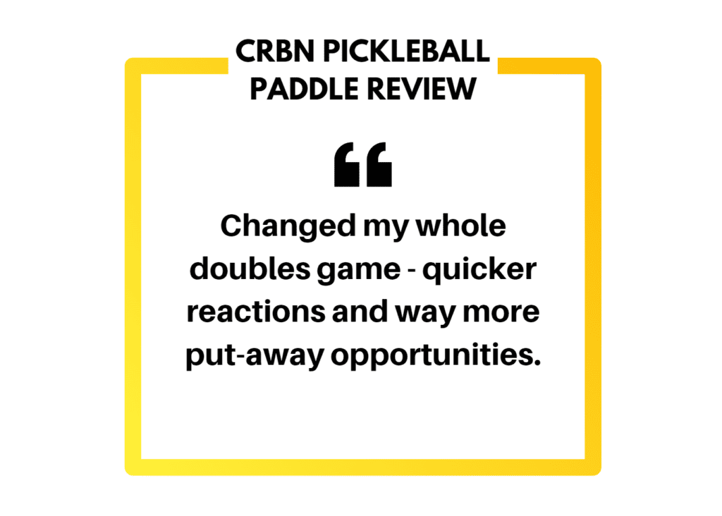 CRBN pickleball paddle review