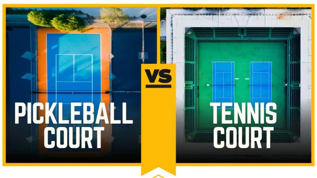Pickleball court vs Tennis court